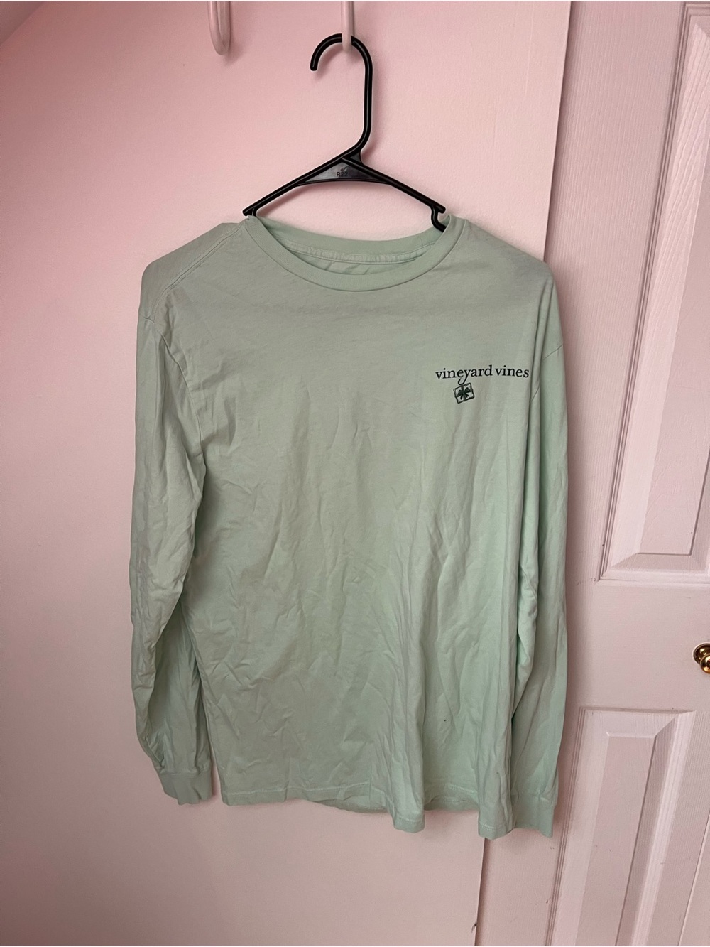 Vineyard Vines Long-Sleeve Crew in Mint Green